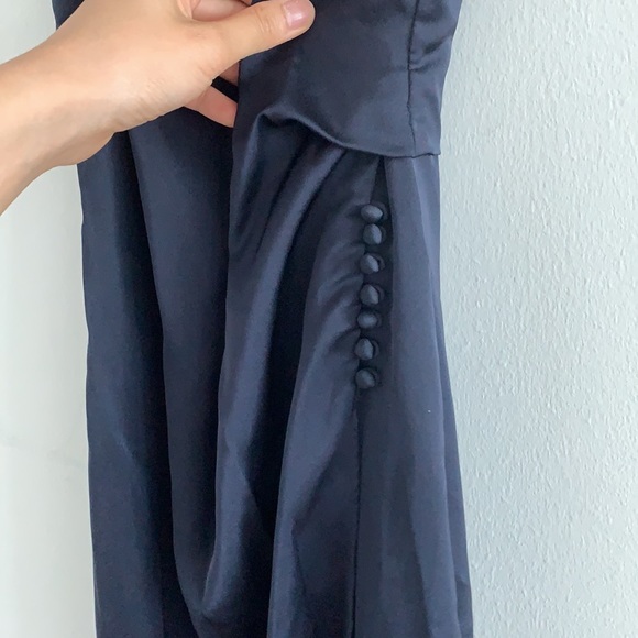 NWOT REISS POSITANO CROSS BACK SATIN DRESS - Picture 7 of 9